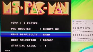 Ms. Pac-Man Hard + Booster On (101210) Sega Genesis emulator