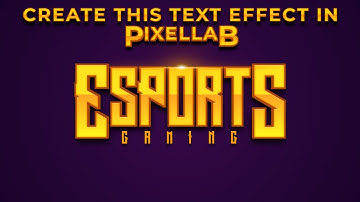 How To Make Esports Text On Android | Using Pixellab | Esports Text Logo