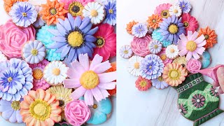 15 Ideas for Flower Cookies  | Satisfying Cookie Decorating with Royal Icing