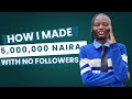 How I Built A 5M Naira Sales Systems Not Reliant On Followers.