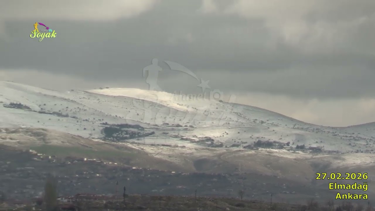 Ankara Elmadağ üzerindeki kar ve neden olduğu ayaz...(27.02.2026)