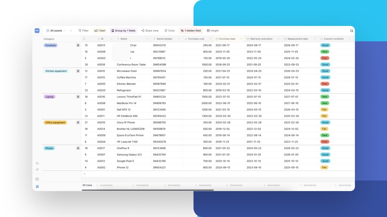 🏢 Best Asset Management Software 2025 – Open-Source & No-Code | Baserow ...