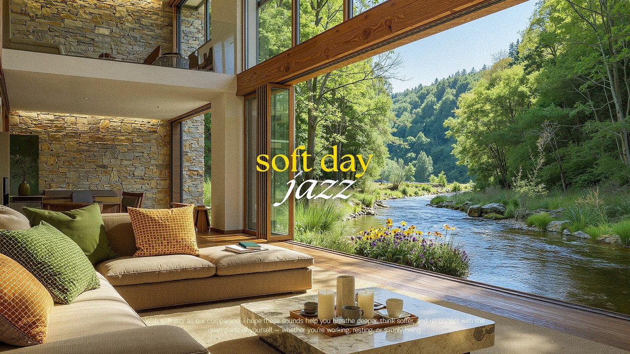 Warm Indoor Jazz For Relaxing | Soft Spring Jazz Melody With Great Nature View To Work & Focus