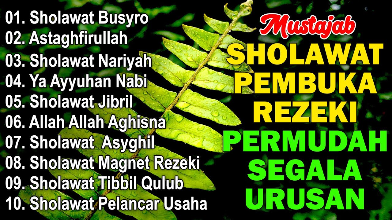 KUMPULAN SHOLAWAT TERBARU 2026 | SHOLAWAT JIBRIL PENARIK REZEKI, BUSYRO | SHOLAWAT TERPOPULER 2026