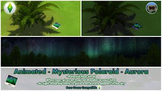 Bakies The Sims 4 Custom Content: Animated - Mysterious Polaroid - Aurora