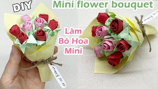 Làm bó hoa Mini Hottrend Tiktok / DIY Mini flower bouquet / Liam Channel