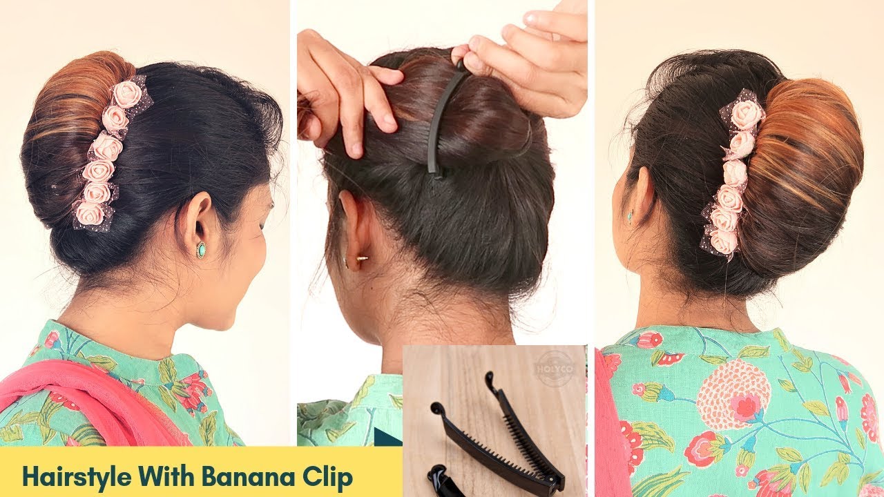 3 EASY CLAW CLIP HAIRSTYLES  MediumLong Hairstyles  YouTube