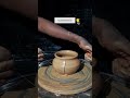 cutting the clay curd pot for #pottery #satisfying #ceramic #clay #asmr #video