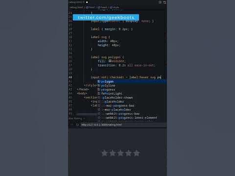 Design a 5-Star Rating System with HTML and CSS | Step-by-Step Tutorial ...