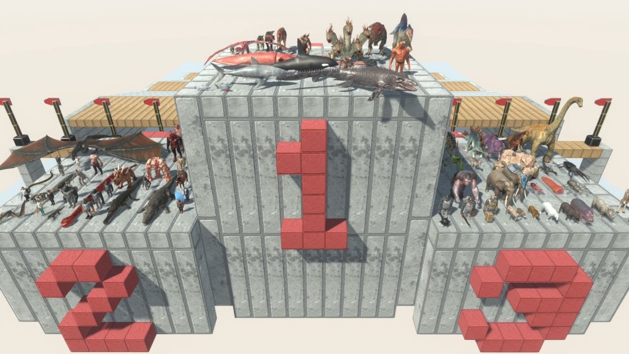 ALL UNITS Climbing Competition Animal Revolt Battle Simulator