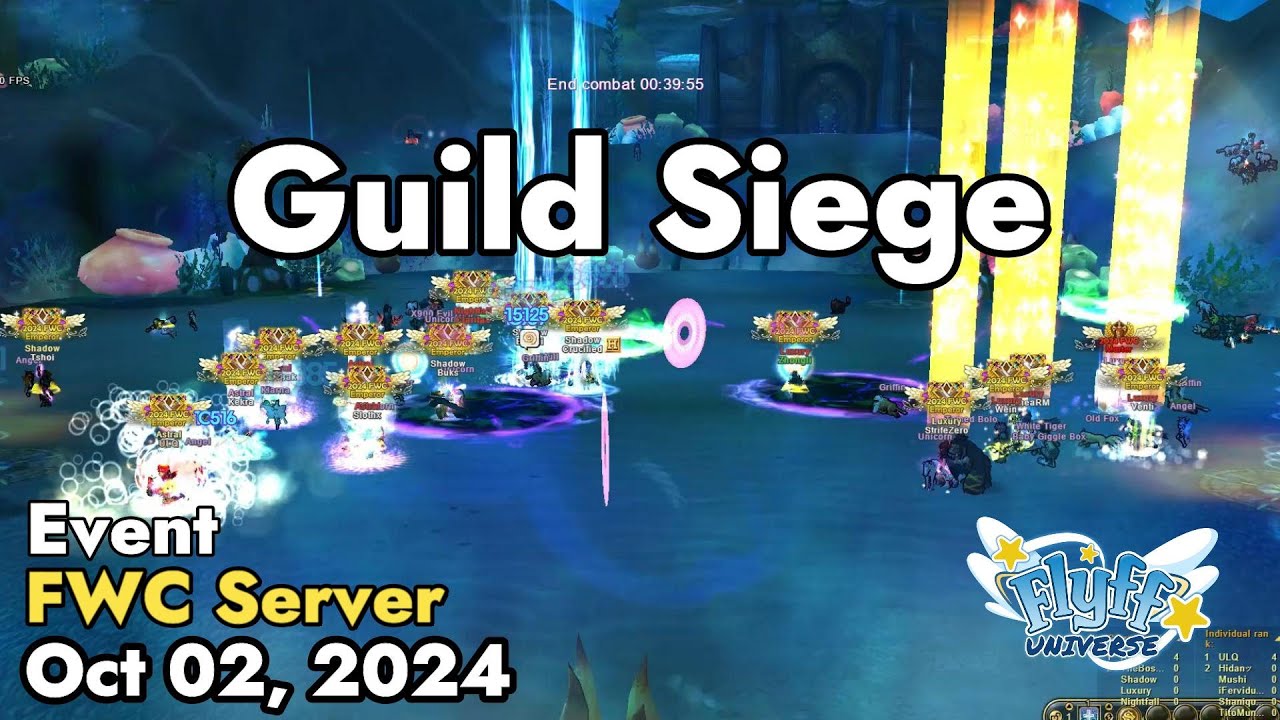 Guild Siege (Flyff World Championship) October 02, 2024 Camera A | Flyff Universe