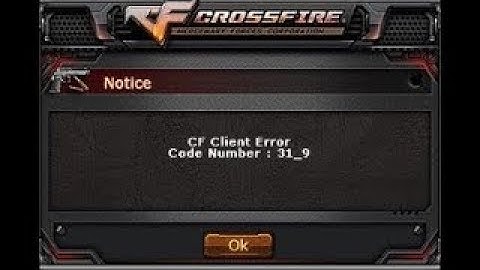 حل مشكلة | CF Clint Error Number  31_9