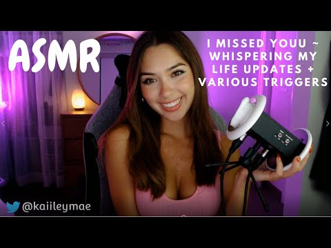 ASMR Personal Attention ~ I Missed Youu (Whispering + Various Triggers)
