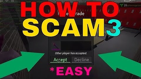 How to scam in Roblox assassin 2020 Part 3