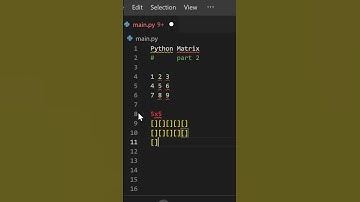 Working with Matrix in Python