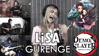 LiSA - Gurenge [紅蓮華] OP Demon Slayer [鬼滅の刃] | ROCK COVER by Sanca Records ft. Dhea Kafe