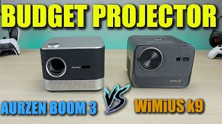 Two Of The Best Budget Projectors For 2024 | AURZEN BOOM 3 All-In-One VS WiMiUS K9