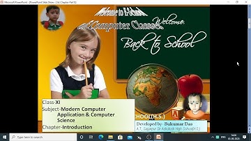 Class-XI, Introduction of Modern Computer Application and Computer Science, WBCHSE