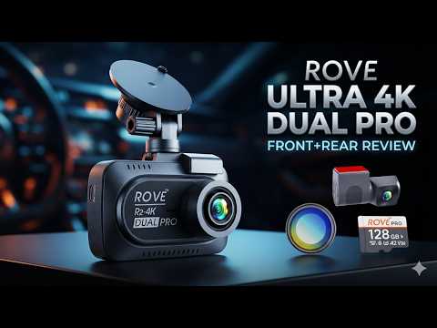 ROVE R2 4K DUAL PRO | 4K Front + 2K Rear Dash Cam With STARVIS 2 & Wi Fi 6