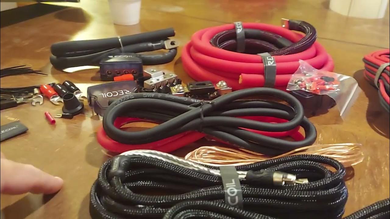 Recoil Audio PCK0D 0ga Deluxe OFC Copper power wire kit w/ 6ch Premiim