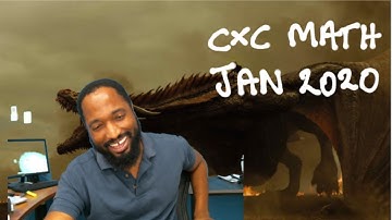 2020 January CSEC MATHS - Caribbean Reaction! LIVE