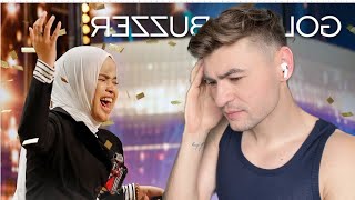 Golden Buzzer: Putri Ariani receives the GOLDEN BUZZER | Auditions | AGT 2023 | HONEST REACTION