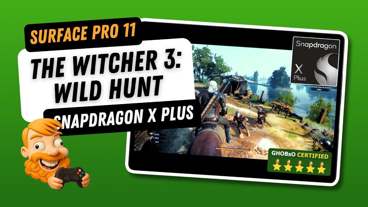 The Witcher 3: Wild Hunt — Surface Pro 11 (Snapdragon X Plus 16GB
