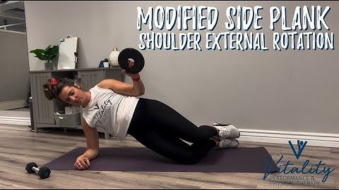 Modified Side Plank Shoulder External Rotation