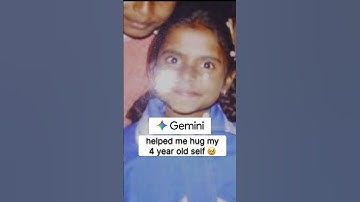 Gemini helped me hug my 4 year old self 🥹 #googlegemini #ai #childhood #nostalgia #ytshorts