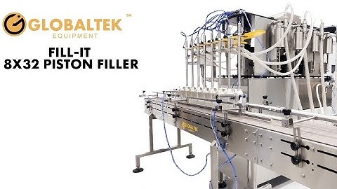 GLOBALTEK® - FILL-IT 8 NOZZLE NO-DRIP PISTON DRIVEN FILLER