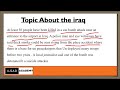 Af-Somali Topic ku saabsan iraq