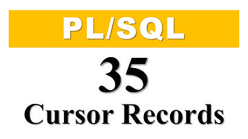 PL/SQL tutorial 35: Cursor Based Record Datatype Variable in Oracle Database By Manish Sharma