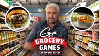 CHALLENGE: Firefighters Cook an Insanely SPICY Family Meal | Guy's Grocery Games | Food Network screenshot 3