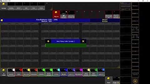GrandMA2 Create Colorpiker Executor Macros