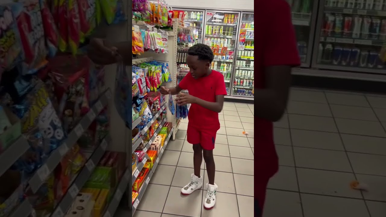 Boy Gets Caught Stealing At Gas Station