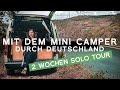 Mini Camper Roadtrip: Solo Tour durch Deutschland | 2000 km Landstraße, Wandern, Kaffee trinken