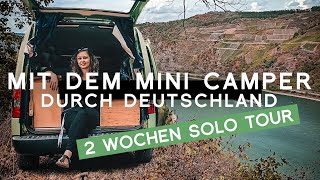 Mini Camper Roadtrip: Solo Tour durch Deutschland | 2000 km Landstraße, Wandern, Kaffee trinken