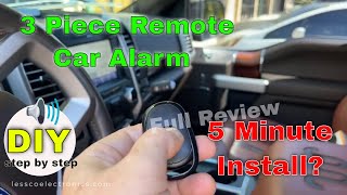 Texhnaxx TX 168 Pro remote series car alarm Review and Install