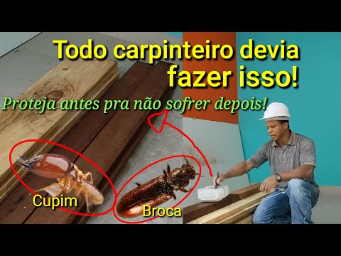 Como proteger telhado e  madeiras da sua casa dos cupins ou brocas!