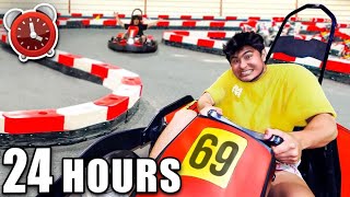 OVERNIGHT CHALLENGE in GO-KART TRACK!