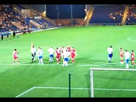 Clive platt red card and simon hackney goal (Col u...