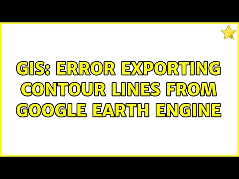 GIS: Error exporting