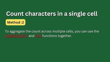 Character Counting in Excel: Cell & Range (Easy Guide)