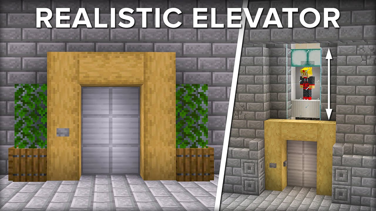 How To Build a Realistic Elevator in Minecraft - YouTube