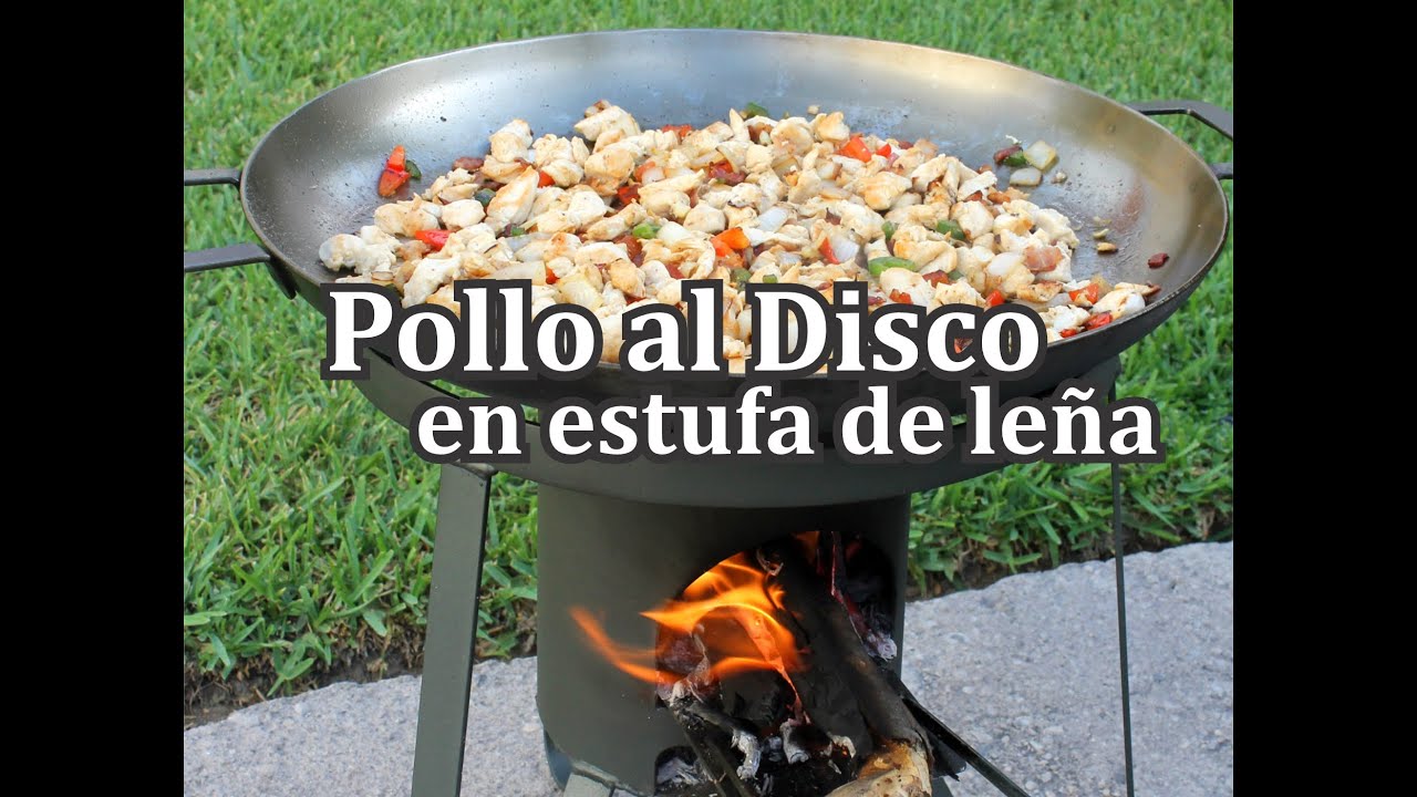 tema a lo largo dolor de estómago Pollo al Disco (Discada) en Estufa de Leña - YouTube