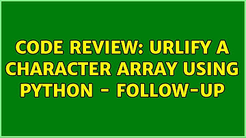 Code Review: URLIfy a character array using Python - follow-up (3 Solutions!!)