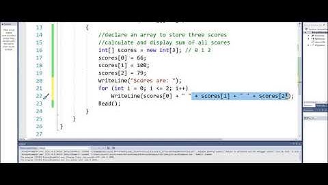 Arrays C# Programming