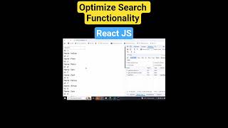 Debounce in React JS | Optimize Search Functionality #shorts #coding #javascript #reactjs  #search