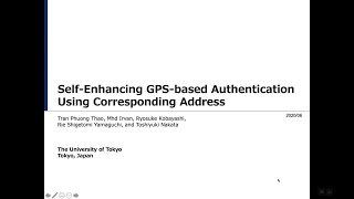 [Session 5] Self-Enhancing GPS-based Authentication Using Corresponding Address