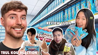 TrulKouReact| Hóng Review Socola Mới Mrbeast Và Đặt Mua Tặng 10 Thanh